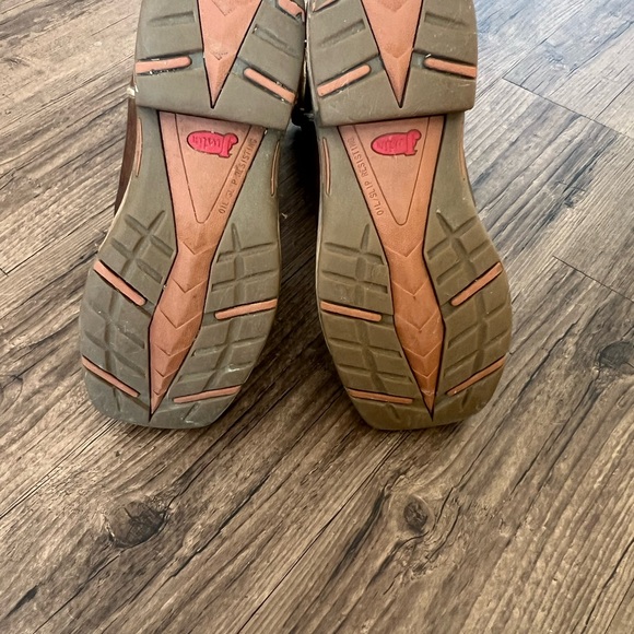 Justin Brown Western Boots Size 8.5 Square Toe - Picture 5 of 6